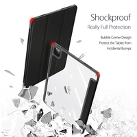 Etui na ipada do 2021 Mini 6 Pro 11 9. Generacji etui 10.2 2018 9.7 5/6th Air 2/3/4 10.5 10.9 PU Silicon Transparent Cover Funda 6